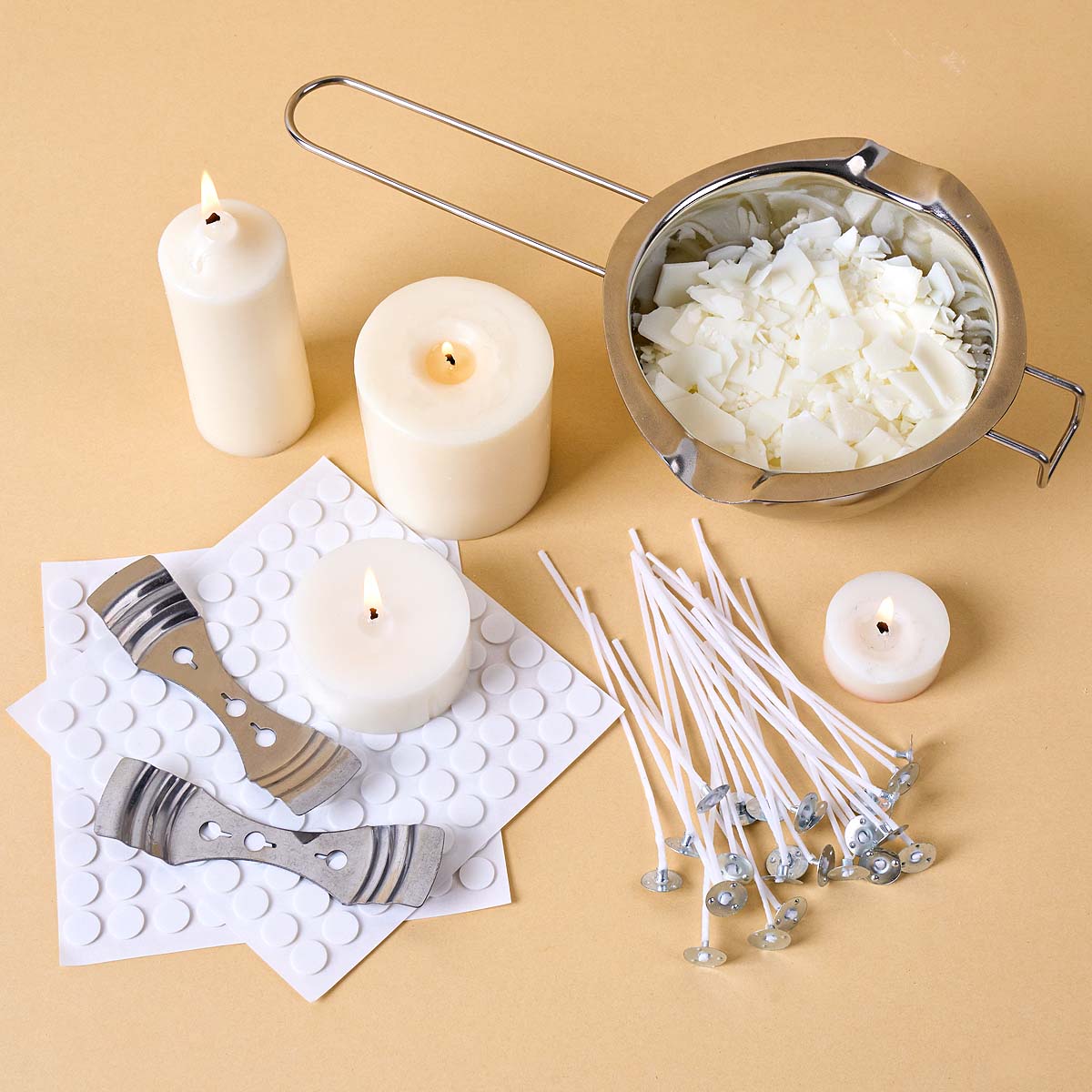 Candle Making For Beginners - مجموعة أدوات صناعة الشموع اليدوية مع