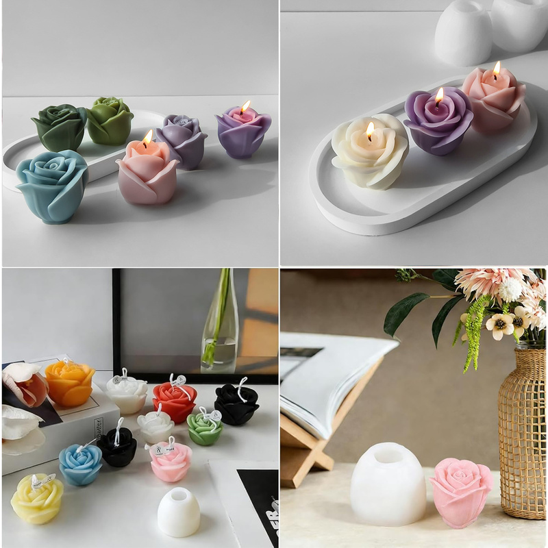 قالب سيليكون 2Only3DRose، يستخ - مراجعة Candle Making Process وسعره