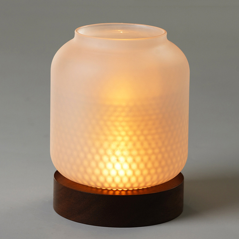 حامل شموع خشبي عتيق مع غطاء زج - مراجعة Candle Making Glass وسعره