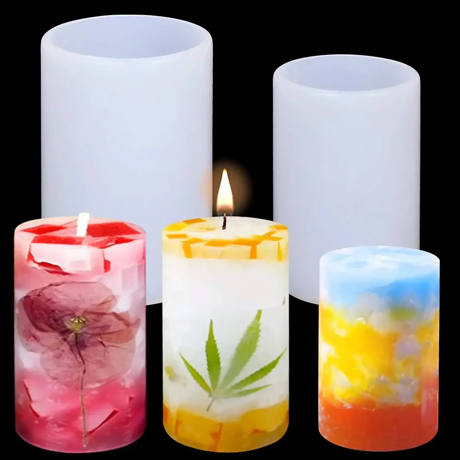 ثلاثية الأبعاد اسطوانة شكل شمع - مراجعة Candle Making Gel Wax وسعره