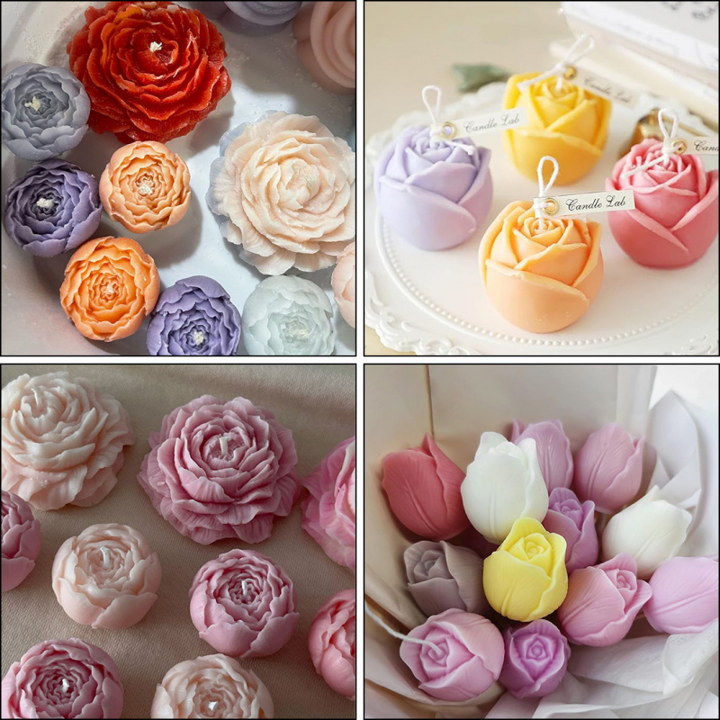 مجموعة من خمس قطع من قوالب الس - مراجعة Candle Making Gel Wax وسعره