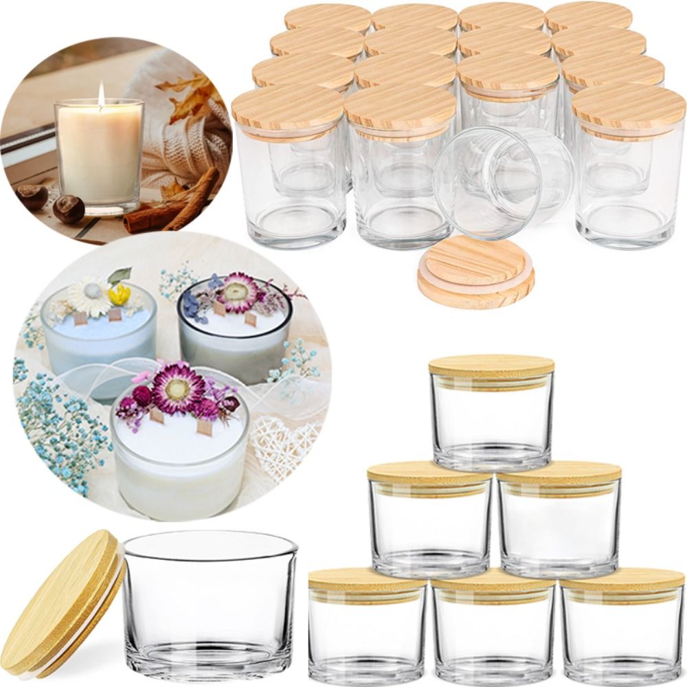 برطمانات شموع زجاجية شفافة، حا - مراجعة Candle Making Glass وسعره