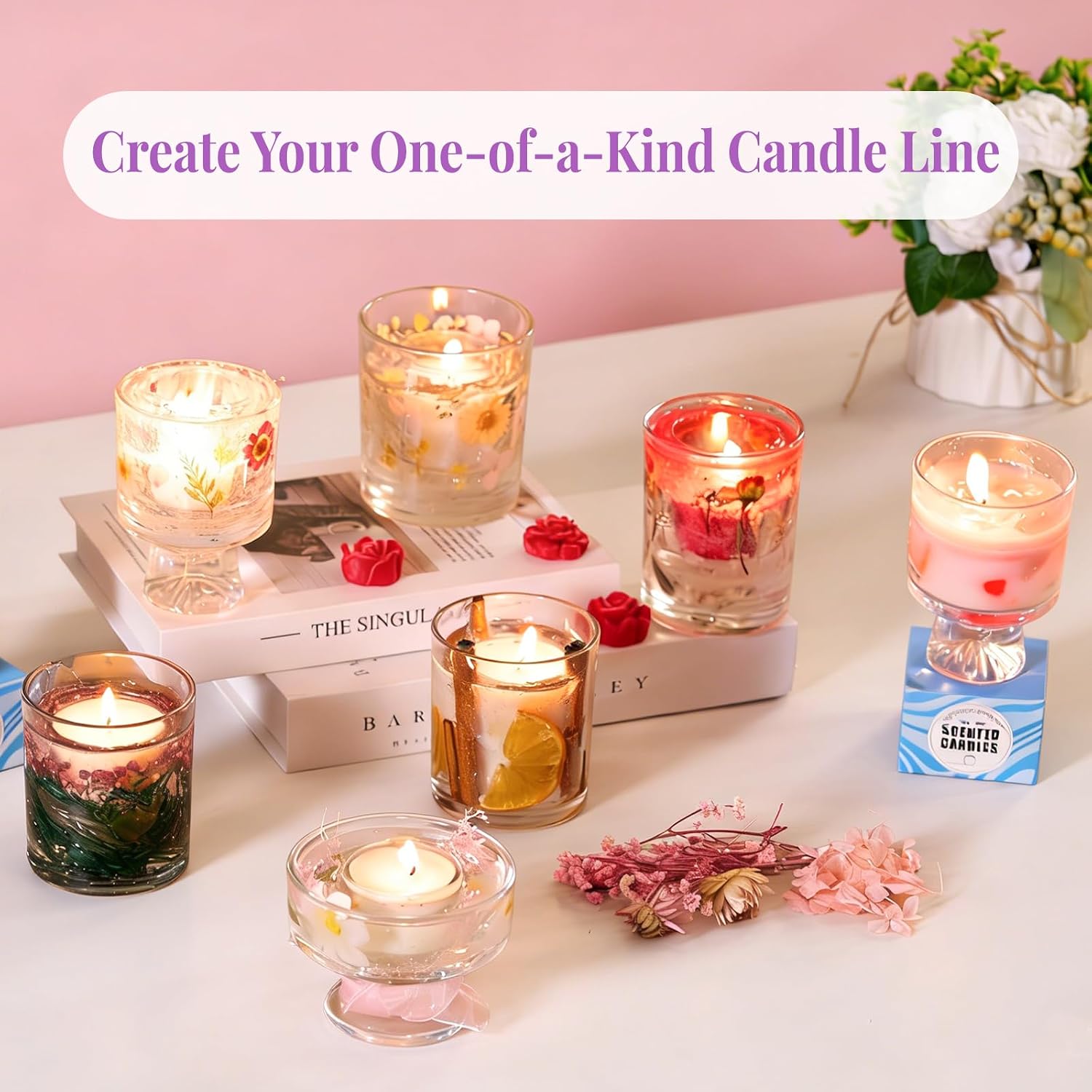 طقم صنع الشموع 2 في 1 من شمع ا - مراجعة Candle Making For Beginners وسعره