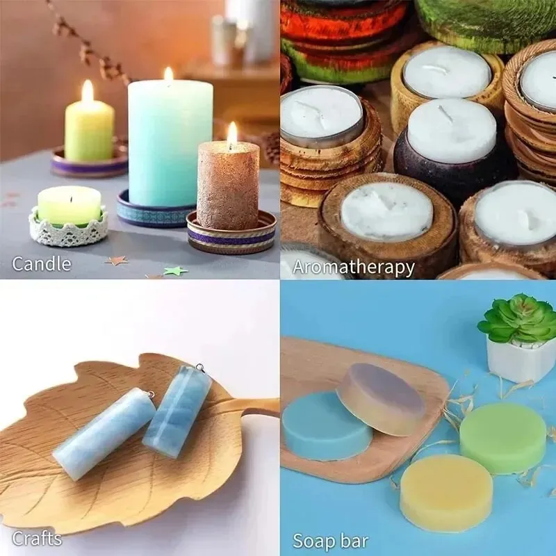 قالب شمع سيليكون أسطواني جديد  - مراجعة Candle Making Gel Wax وسعره