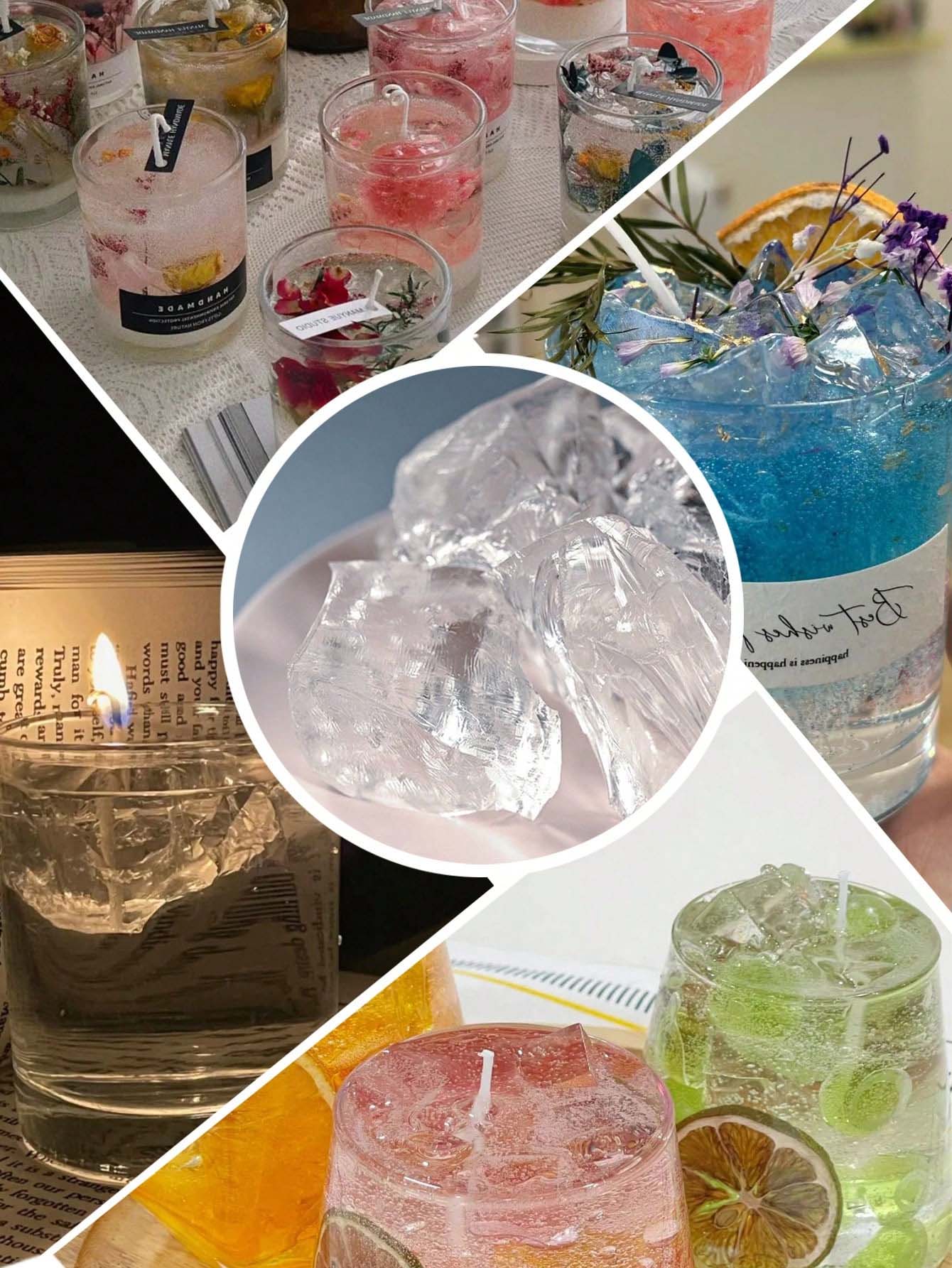 100 جرام/500 جرام/1 كجم شمع جي - مراجعة Candle Making Gel Wax وسعره