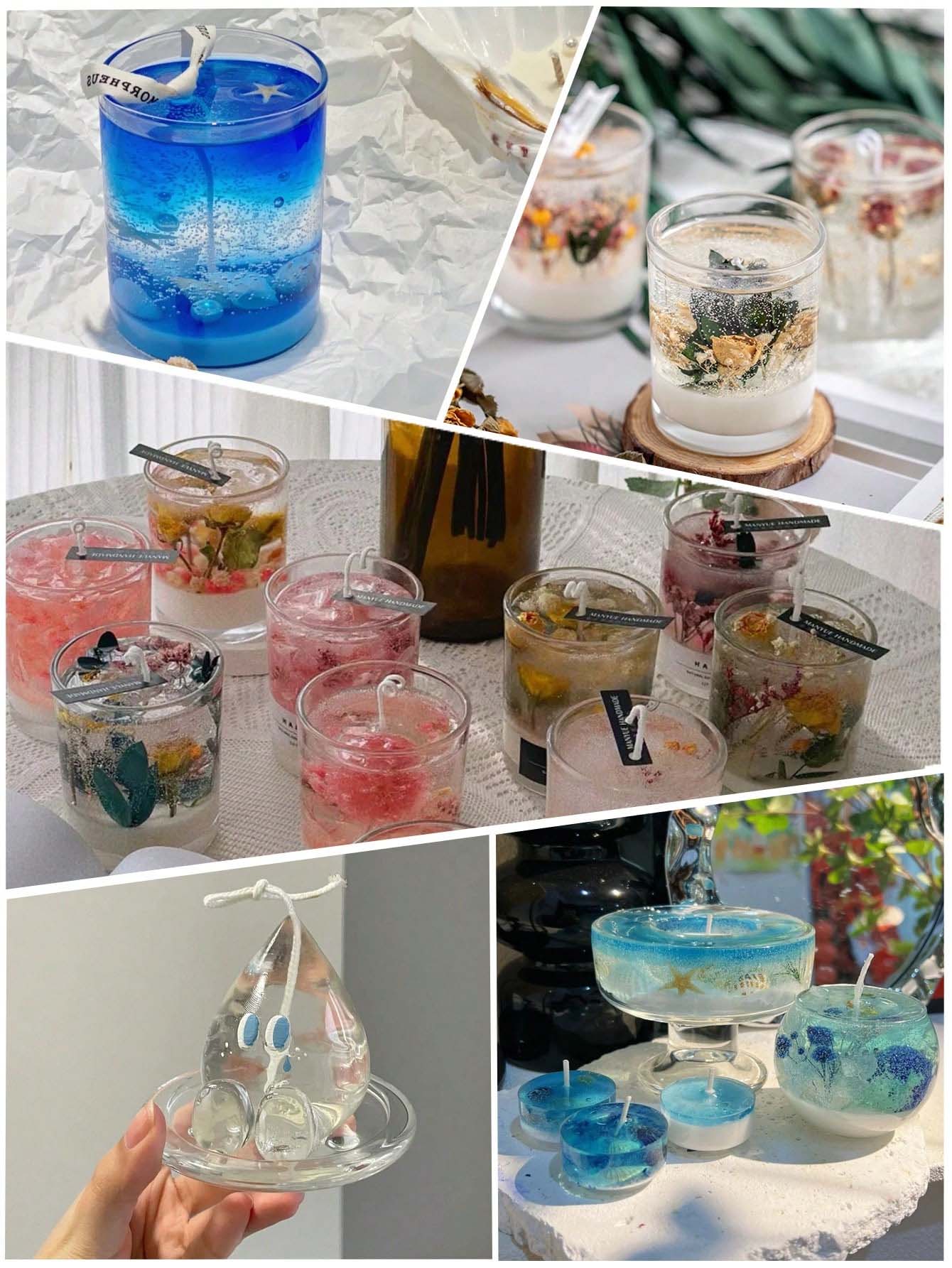 100 جرام/500 جرام/1 كجم شمع جي - مراجعة Candle Making Gel Wax وسعره